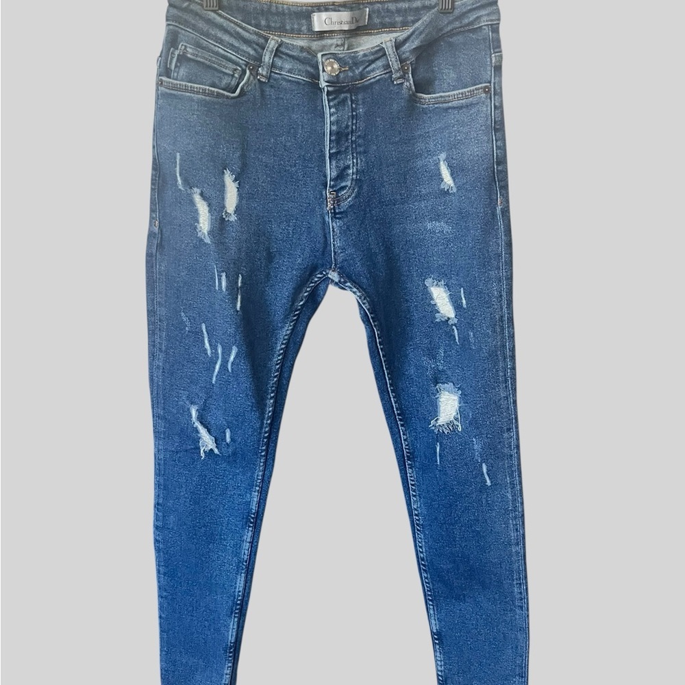 Christian Dior Blue Jeans.